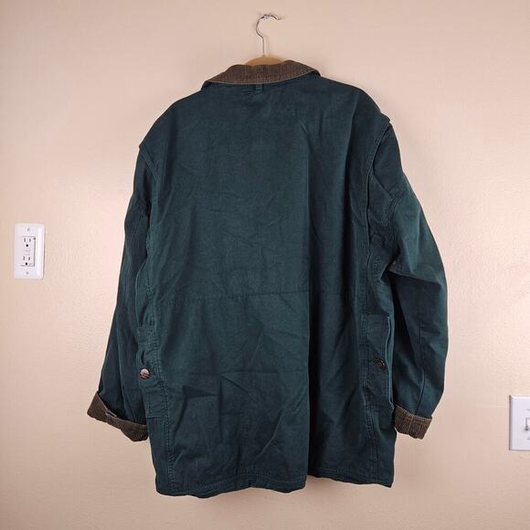 Barn Coat Cotton Green Vintage Stratojal Jacket - Picture 2 of 7